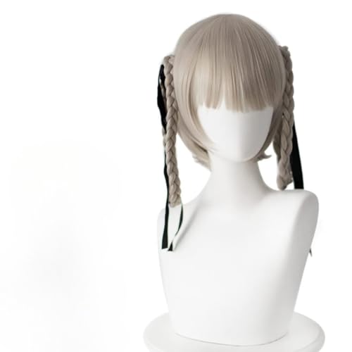 Anime Cosplay Momobami Kirari Perücke, Graue Kurze Haare Rollenspiel Perücken Für Halloween Kostüm Party von BELEB