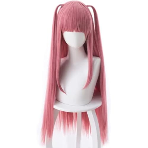 Anime Cosplay Nakano Nino Perücke, rosa mit Pony Lange gerade Haare für Halloween, Party, Karneval, Nachtleben, Konzerte, Hochzeiten von BELEB