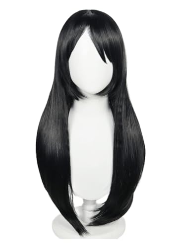 Anime Cosplay Orimoto Rika Perücke, schwarzes langes glattes Haar Rollenspiel Perücken für Halloween Kostüm Party Anime Cosplay Orimoto Rika Perücke, schwarzes langes glattes Haar Rollenspiel Perücken für Halloween Kostüm Party von BELEB