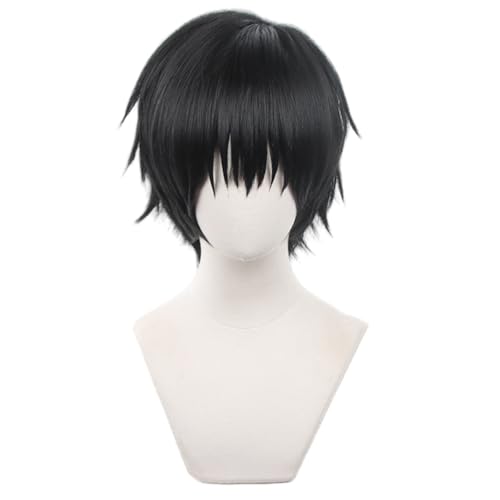 Anime Cosplay Perücke Atmungsaktiv Hitzebeständige Fasern Kostüm Perücke für Weihnachten Halloween Party Comic Con (Fushiguro Toji) von BELEB