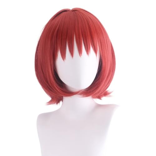Anime Cosplay Rot Kurzes Bob Haar für Momomiya Ichigo Halloween Kostüm Party Perücke von BELEB