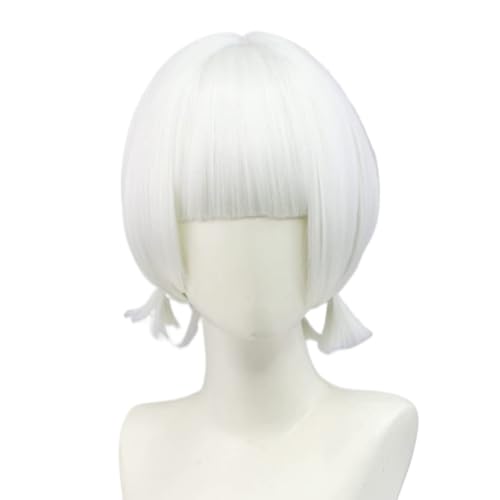 Anime Cosplay Sayu Perücke, Frauen weißes kurzes Haar Perücken für Halloween Kostüm Party Accesorios Anime Cosplay Sayu Perücke, Frauen weißes kurzes Haar Perücken für Halloween Kostüm Party Accesorios von BELEB