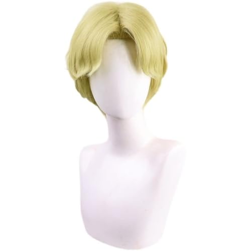 Anime Cosplay The Final Season Zeke Jaeger Perücke, Männer Kurze Blonde hitzebeständige synthetische Haare für Party täglich Halloween von BELEB
