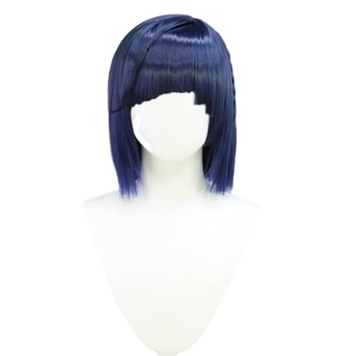 Anime Cosplay Yelan Perücke, Frauen Blau-Schwarz Kurzes Haar Perücken für Halloween Kostüm Party Accesorios Anime Cosplay Yelan Perücke, Frauen Blau-Schwarz Kurzes Haar Perücken für Halloween Kostüm Party Accesorios von BELEB