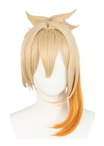 Anime Cosplay Yoimiya Perücke, Frauen Kurze Haare Perücken für Halloween Kostüm Party Accesorios von BELEB