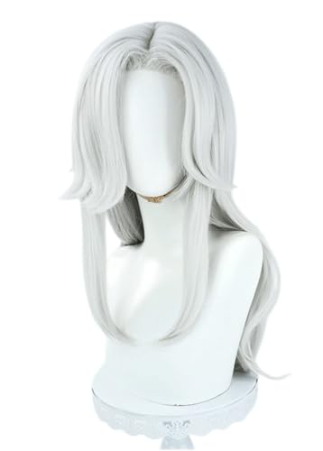 Anime Cyno Cosplay Perücke, Silberne Weiße Lange Haare Perücken Für Halloween Kostüm Party Accesorios Anime Cyno Cosplay Perücke, Silberne Weiße Lange Haare Perücken Für Halloween Kostüm Party Accesorios von BELEB