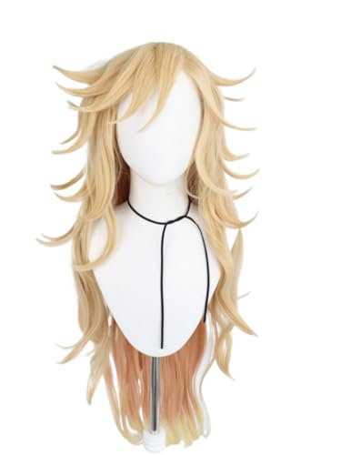 Anime Douma Cosplay Wig, Blonde Long Hair, Halloween Costume Party Kimetsu No Yaiba Role Play Wig + Wig Cap Anime Douma Cosplay Wig, Blonde Long Hair, Halloween Costume Party Kimetsu No Yaiba Role Play Wig + Wig Cap von BELEB