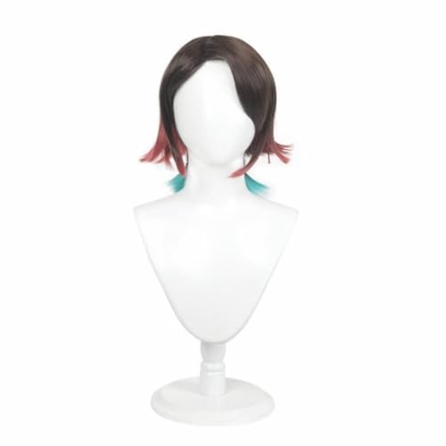 Anime Enmu Dream Cosplay Perücke, Frauen gemischte Farbe Kurze Haare Halloween Kostüm Party Rollenspiel Anime Enmu Dream Cosplay Perücke, Frauen gemischte Farbe Kurze Haare Halloween Kostüm Party Rollenspiel von BELEB