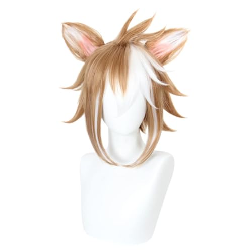 Anime Gorou Cosplay Perücke, mit Zwei Ohren Kurze Haare Perücken für Halloween Kostüm Party Accesorios Anime Gorou Cosplay Perücke, mit Zwei Ohren Kurze Haare Perücken für Halloween Kostüm Party Accesorios von BELEB