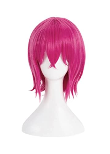 Anime Gowther Rose Cosplay Rot Kurzes Haar Rollenspiel Halloween Party Perücken + Perückenkappe von BELEB