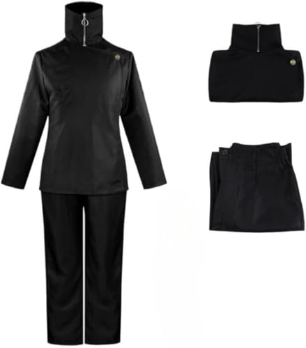 Anime Inumaki Toge Cosplay Kostüm Kimono Uniform Outfit Halloween Party Anzug (BLACK,S) von BELEB
