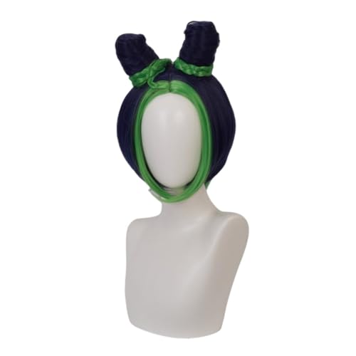 Anime JJBA Joseph Joestar Cosplay Perücke Atmungsaktiv Hitzebeständige Fasern Kostüm für Fans Weihnachten Halloween Party Comic Con (Jolyne Cujoh) von BELEB