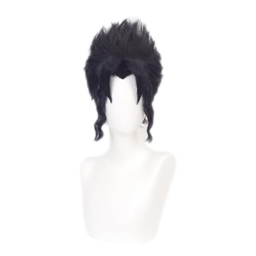 Anime JJBA Joseph Joestar Cosplay Perücke Atmungsaktiv Hitzebeständige Fasern Kostüm für Fans Weihnachten Halloween Party Comic Con (Kakyoin Jotaro) von BELEB