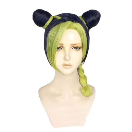 Anime Jolyne Kujo Jolyne Cujoh Cosplay Perücke, Halloween Kostüm Party Hitzebeständiges Synthetisches Haar von BELEB