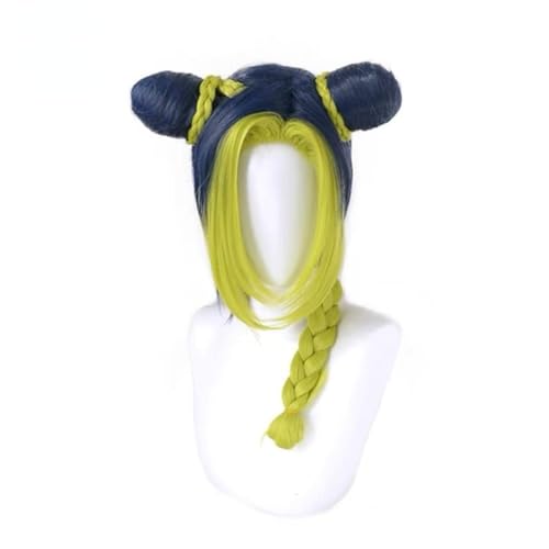Anime Jolyne Kujo Jolyne Cujoh Perücke Cosplay Kostüm Hitzebeständiges Kunsthaar Für Halloween, Party, Karneval von BELEB