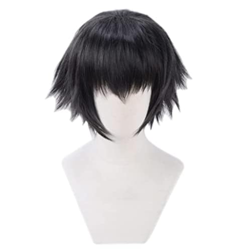 Anime Lady Cosplay Perücke Für Devil May Cry, Kurze Schwarze Perücke Rollenspiel Perücken, Für Halloween Party Anime Lady Cosplay Perücke Für Devil May Cry, Kurze Schwarze Perücke Rollenspiel Perücken, Für Halloween Party von BELEB