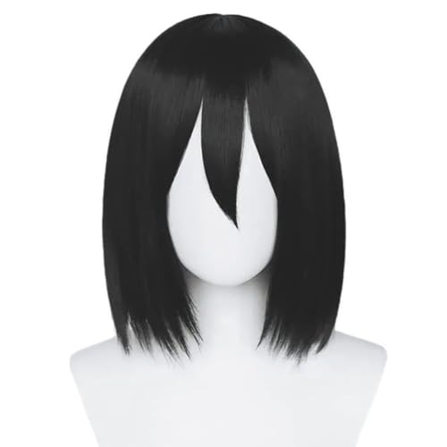 Anime Mikasa · Ackerman Cosplay Perücke, Kurze Bob Schwarze Perücken, Rollenspiele Halloween Kostüm Party Accessoire Anime Mikasa · Ackerman Cosplay Perücke, Kurze Bob Schwarze Perücken, Rollenspiele Halloween Kostüm Party Accessoire von BELEB