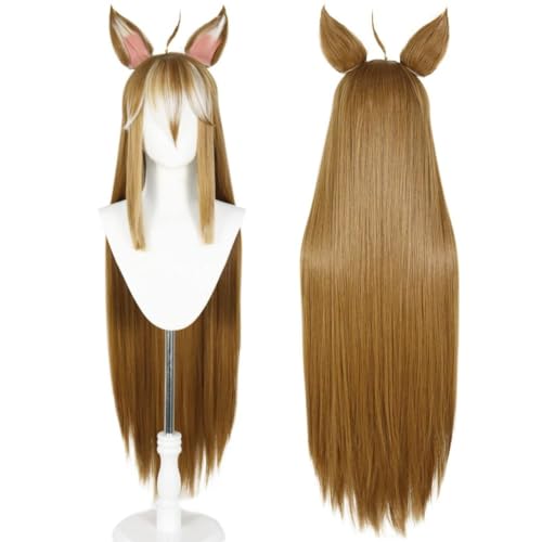 Anime Miss Hina Cosplay Perücke, mit Zwei Ohren Lange Haare Perücken für Halloween Kostüm Party Accesorios Anime Miss Hina Cosplay Perücke, mit Zwei Ohren Lange Haare Perücken für Halloween Kostüm Party Accesorios von BELEB