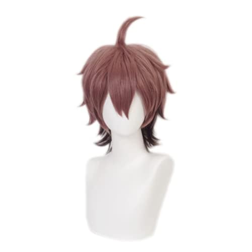Anime Naegi Makoto Cosplay Perücke Farbverlauf Braun Kurze Perücken für Halloween, Party, Karneval, Nachtleben, Konzerte, Hochzeiten Anime Naegi Makoto Cosplay Perücke Farbverlauf Braun Kurze Perücken für Halloween, Party, Karneval, Nachtleben, Konzerte, Hochzeiten von BELEB