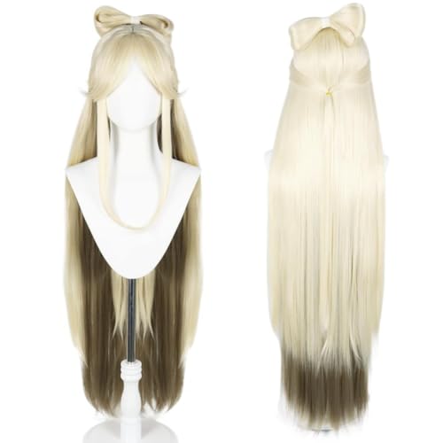 Anime Ningguang Cosplay Perücke, Frauen Farbverlauf Lange Haare Perücken Für Halloween Kostüm Party Accesorios von BELEB