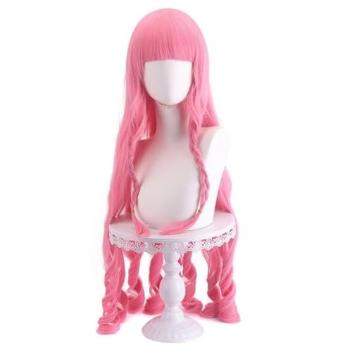 Anime Perona Cosplay Perücke, rosa langes lockiges Haar, Halloween Kostüm Party Rollenspiel Anime Perona Cosplay Perücke, rosa langes lockiges Haar, Halloween Kostüm Party Rollenspiel von BELEB