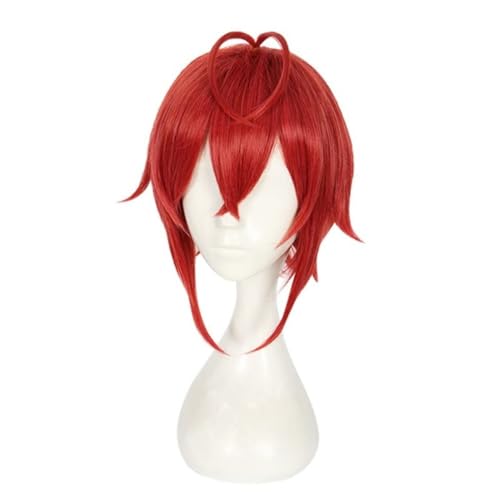 Anime Riddle Rosehearts Cosplay Perücke, Frauen Rote Farbe Kurze Bob Cut Mit Pony Dummes Haar Für Rollenspiel Halloween Perücken Anime Riddle Rosehearts Cosplay Perücke, Frauen Rote Farbe Kurze Bob Cut Mit Pony Dummes Haar Für Rollenspiel Halloween Perücken von BELEB