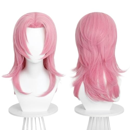 Anime Romance Cosplay Kostüm Zubehör Perücke Kurz Rosa Perücken Halloween Party von BELEB