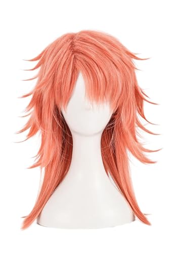 Anime Sabito Cosplay Perücke, Rosa Kurzhaarperücken, Halloween Kostüm Party Rollenspiel Anime Sabito Cosplay Perücke, Rosa Kurzhaarperücken, Halloween Kostüm Party Rollenspiel von BELEB