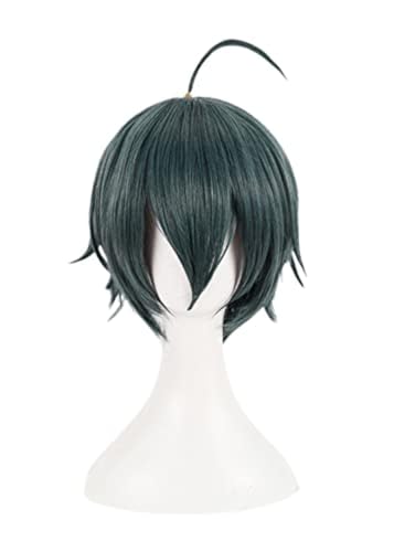 Anime Saihara Shuichi Cosplay Perücke, Grünes Kurzes Haar Rollenspiel Halloween Party Perücken von BELEB