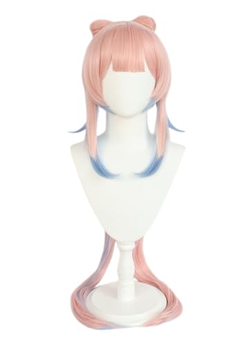 Anime Sangonomiya Kokomi Cosplay Perücke, Lange rosa Farbverlauf Haar Perücken für Halloween Kostüm Party, Karneval, Nachtleben Anime Sangonomiya Kokomi Cosplay Perücke, Lange rosa Farbverlauf Haar Perücken für Halloween Kostüm Party, Karneval, Nachtleben von BELEB
