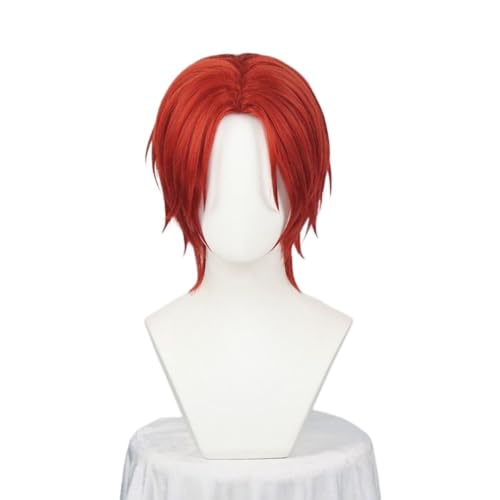 Anime Shanks Cosplay Perücke Rot Kurzes Haar Perücke Halloween Party Kostüm Zubehör Anime Shanks Cosplay Perücke Rot Kurzes Haar Perücke Halloween Party Kostüm Zubehör von BELEB