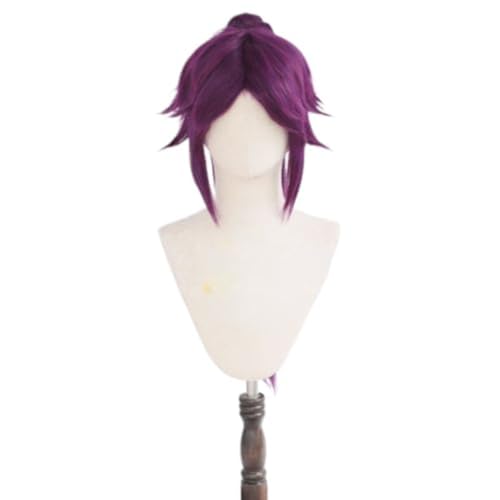 Anime Shihouin Yoruichi Cosplay Perücke, Lange Lila Haare Perücken, Für Halloween Kostüm Party von BELEB
