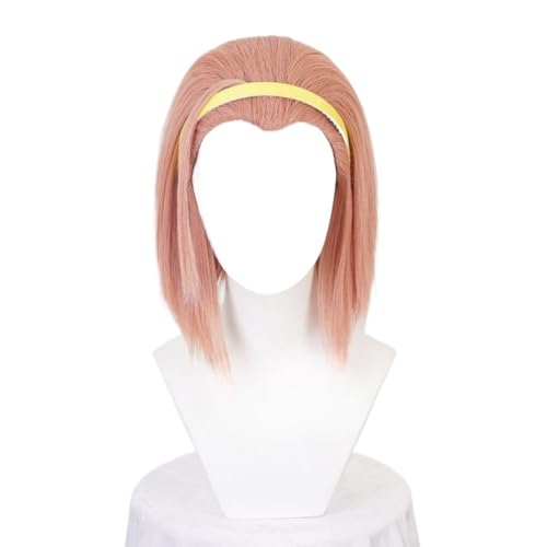 Anime Sugimoto Reimi Cosplay Perücke, Orange Rosa Kurzes Haar, Rollenspiel Halloween Kostüm Party Perücken von BELEB