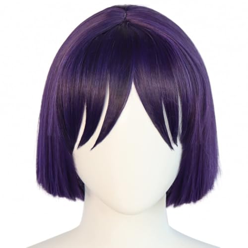 Anime Wanderer Balladeer Cosplay Perücke, Frauen tief lila Kurze Haare Perücken für Halloween Kostüm Party Accesorios Anime Wanderer Balladeer Cosplay Perücke, Frauen tief lila Kurze Haare Perücken für Halloween Kostüm Party Accesorios von BELEB
