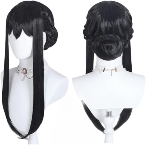 Anime Yor Forger Cosplay Schwarz Gerade Niedliche Perücke Kostüm Perücken Halloween Party Comic Perücken Anime Yor Forger Cosplay Schwarz Gerade Niedliche Perücke Kostüm Perücken Halloween Party Comic Perücken von BELEB