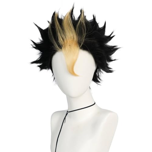 Anime Yu Nishinoya Cosplay Perücke, Gemischte Farbe Kurze Haare Perücken Für Halloween, Party, Karneval Anime Yu Nishinoya Cosplay Perücke, Gemischte Farbe Kurze Haare Perücken Für Halloween, Party, Karneval von BELEB