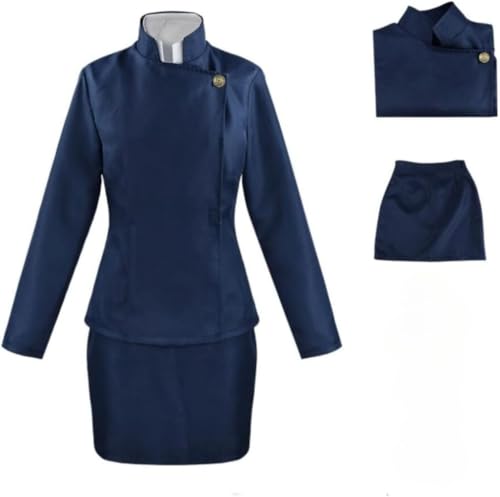 Anime Zenin Maki Cosplay Kostüm Uniform Outfit Halloween Party Anzug (BLUE,S) von BELEB