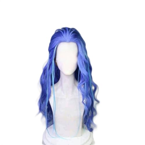 Aorun Cosplay Perücke Wasserige Jellyfish-Textur Wellenblau Lange Haare Zubehör Unisex für Party Halloween Weihnachten Aorun Cosplay Perücke Wasserige Jellyfish-Textur Wellenblau Lange Haare Zubehör Unisex für Party Halloween Weihnachten von BELEB