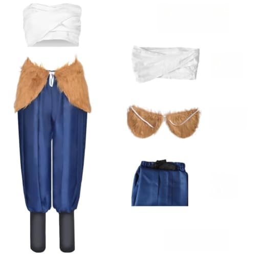 BELEB Anime Cosplay Kostüm für Hashibira Inosuke Outfit Halloween Party Uniform für Frauen (Hashibira Inosuke,S) von BELEB