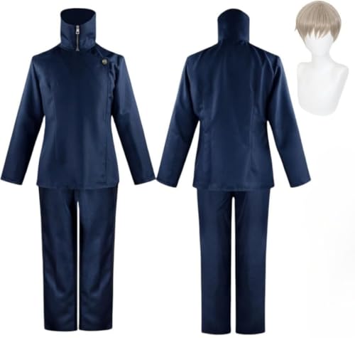 BELEB Anime Inumaki Cosplay Kostüm Uniform Blau Outfit Halloween Party Kostüm mit Perücke (with Wig,XXL) von BELEB