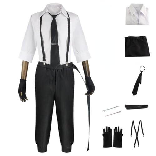 BELEB Anime Nakajima Atsushi Cosplay Kostüm Uniform Requisiten Halloween Karneval Weihnachten Party (Nakajima Atsushi,M) von BELEB