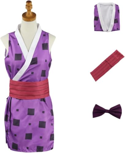 BELEB Anime Suma Hinatsuru Makio Damen Kimono Cosplay Robe Outfit Halloween Kostüm Party Dienstmädchen Uniform (Suma Hinatsuru Makio,XXL) von BELEB