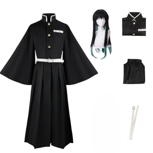 BELEB Anime Tokitou Muichirou Cosplay Kostüm Outfit Halloween Party Kimono Uniform + Perücke (Tokitou Muichirou,XL) von BELEB