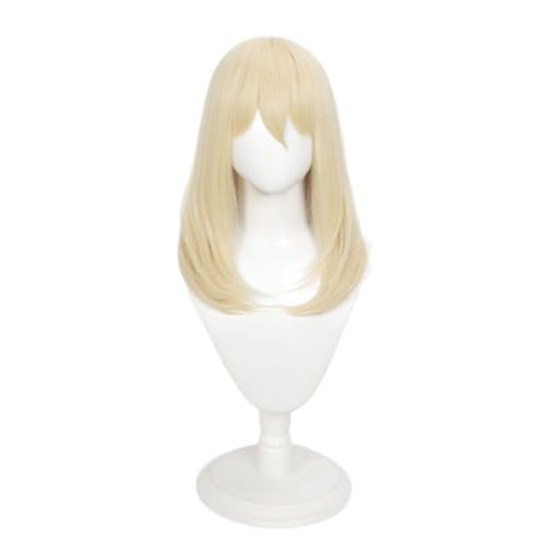 Doloris Cosplay Perücke Leicht Shaggy Schulterlänge Platin Blond Haar Zubehör Unisex für Party Halloween Weihnachten von BELEB