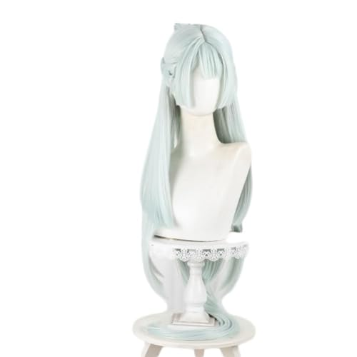 Fujimasa March Cosplay Perücke und Schwanz Prinzessin Flechten Lange grüne Haare Zubehör Unisex für Party Halloween Weihnachten von BELEB