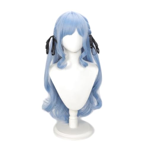 Oblivionis Cosplay Perücke Kap Doppel Pferdeschwanz Flechten an den Tempeln Blaue Lange Haare Zubehör Unisex für Party Halloween Weihnachten Oblivionis Cosplay Perücke Kap Doppel Pferdeschwanz Flechten an den Tempeln Blaue Lange Haare Zubehör Unisex für Party Halloween Weihnachten von BELEB