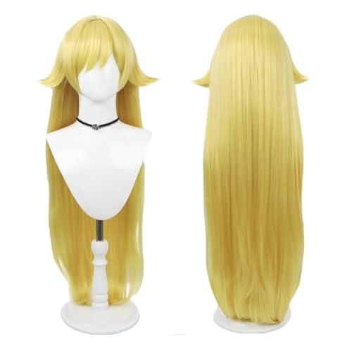 Shinobu Oshino Cosplay Perücke Blond Lange Länge Gerade Haar Zubehör Unisex für Party Halloween Weihnachten von BELEB