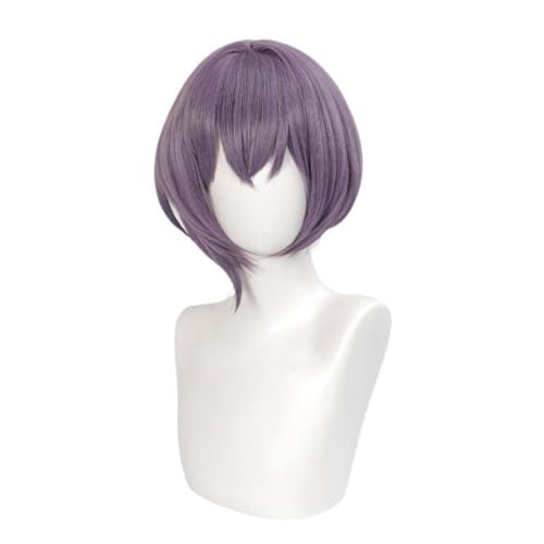Takamatsu Tomori Tomorin Cosplay Perücke Kurz, Kinnlänge Ash Brown Haar Zubehör Unisex für Party Halloween Weihnachten von BELEB