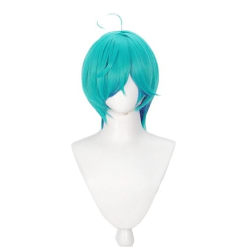 Tina Isemi Cosplay Perücke Grün Blau Farbverlauf Kurzes Dumbr Haar Zubehör Unisex für Party Halloween Weihnachten Tina Isemi Cosplay Perücke Grün Blau Farbverlauf Kurzes Dumbr Haar Zubehör Unisex für Party Halloween Weihnachten von BELEB
