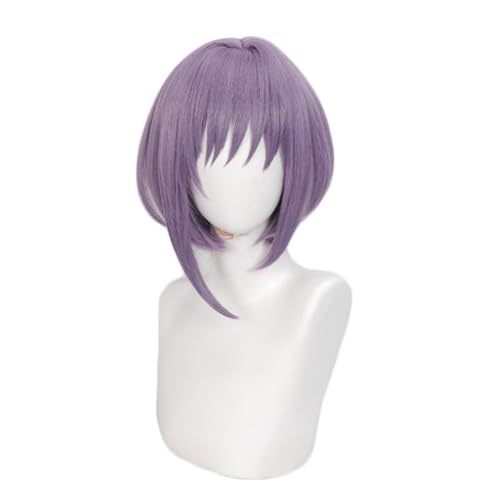 Yuutenji Nyamu Amoris Cosplay Perücke mit einem kurzen Chaotic Muted-lila Bob Haarschnitt Zubehör Unisex für Party Halloween Weihnachten Yuutenji Nyamu Amoris Cosplay Perücke mit einem kurzen Chaotic Muted-lila Bob Haarschnitt Zubehör Unisex für Party Halloween Weihnachten von BELEB